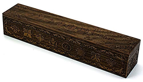 World of Dice Würfeletui - Edles Etui aus Walnussholz, für 7 Pen and Paper Würfel, Dice Case mit Inlay, Würfelaufbewahrung