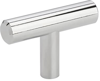 Amerock | Cabinet Knob | Polished Chrome | 1-15/16 inch (49 mm) Length | Bar Pulls | 1 Pack | Drawer Knob | Cabinet Hardware