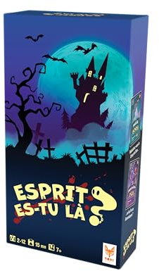 Topi Games | Esprit ES-tu Là ? | Jeu de Société Stratégique et Captivant | Jeu en Famille Ou Entre Amis de Déduction dans Un Château Hanté | 3 Modes de Jeu | 2-12 Joueurs | Idée Cadeau Enfant 7 Ans+