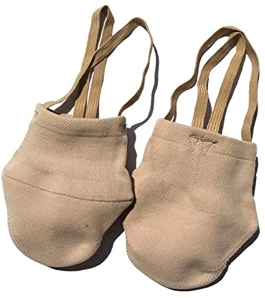 SSZYace Calzini a Mezza Punta, in Cotone Lavorato a Maglia, Scarpette da Balletto per Gare di Ginnastica Ritmica, Donne/Bambini/Bambini, Nube, Small