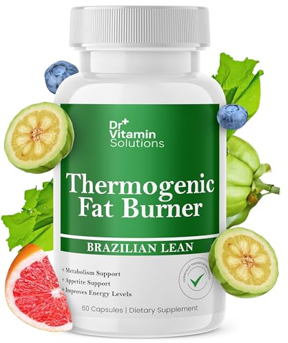 Thermogenic Fat Burner Brazilian Lean, Weight Loss Pills for Women, Waist Trimmer & Supplements for Bloating for Women & Men, 60 Capsules