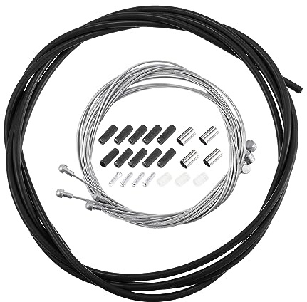 4 PCS Universal Bike Inner Brake Cable Housing Kit for Road/Mountain Bike, Replacing Brake and Shift Cables (Black)