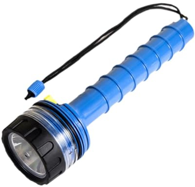 MotiveTech Lámpara de Buceo, Luz de Emergencia Subacuática Brillante para Acampar, Escalar, Bucear, Iluminación Exterior, Lámpara de Buceo, Azul