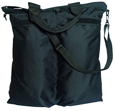 Mil-Tec Flyger hjälmväska med axelrem, svart, 52 x 38 cm