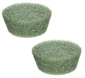 Tapered Round Green DryFloral Foam Disc, 2 Round Circle Styrofoam Disc 6 1/2 x 6 x 2 Inches Memorial, Funeral, Sympathy Basket Tapered fit for Artificial Flowers
