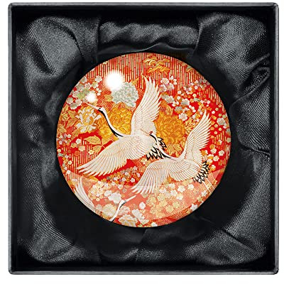 V&A Kimono Cranes Crystal Dome Paperweight