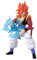 Dragon Ball Dragon Stars Power Up Super Saiyan 4 Gogeta Figure | 17cm Articulated Action Figure With Accessories | Bandai Anime Gifts and Merch