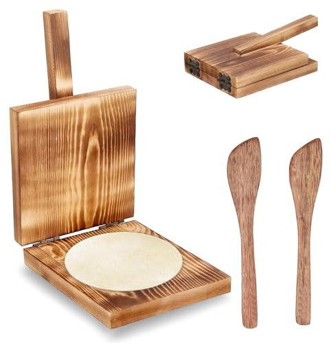 Strumento per Fare Gnocchi - Stampo per Gnocchi - in Legno Manico Allungato Design Funzionamento Senza Problemi Manual Dumpling Mould per La Cucina Domestica per GnocchiBiscotti E Tortillas