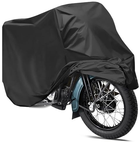 Housse Moto Universel Resistant a l'eau Rayons UV poussiere Materiau PEVA Haute durabilite 240x140 cm bache Moto