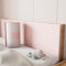 APMOE Wandpaneele Gepolstert für Kinderzimmer - 200 cm Wandpolster Selbstklebend, 1 cm Dick Anti-Kollision Wandkissen Bett Kopfteil, Polsterpaneel Wand Wandschutz Bett für Kinder(Rosa,30x200cm)