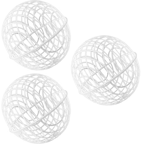 Eoixuqba 3 Pezzi Gabbie di Pollo Per Esterno 20x20x20cm Gabbia Palla di Pollo Gabbia ABS Mobili Polli Coop Pollame Habitat Forniture Per Protezione Vegetale Alloggio Pascolo Cortile Pascolo Fattoria