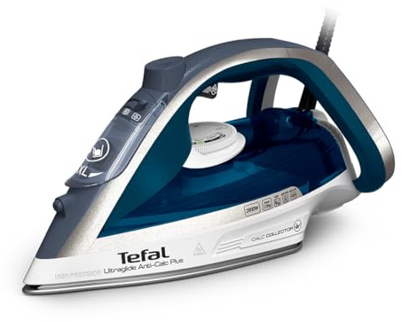 Tefal Ultraglide Plus Steam Iron, 2800W, 230 g/min Steam Boost, 50 g/min Continuous Steam, Durilium Non Stick Soleplate, Auto Off Anti Drip Anti Scale, FV5879G2