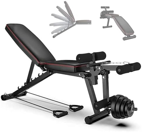 GTYMTTX Banc Musculation Multifonction - 5 Angles Réglables, Leg Extension Machine, Machine Musculation, Capacité Maximale De 440 LB