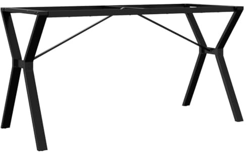 Genérico Patas de Mesa de Comedor Estructura Y Acero 140x60x73 cm,Mobiliario,Accesorios para mesas,Patas para mesas,357935