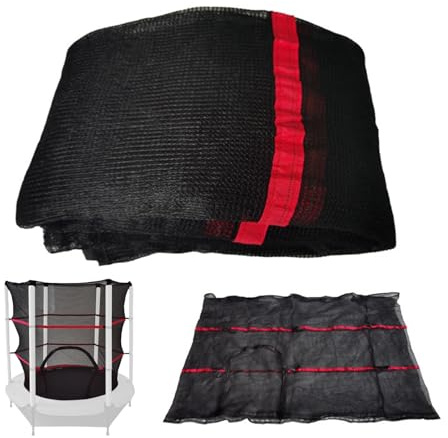 Rete di sicurezza per trampolino - 130 cm, recinzione interna in polietilene, rete con da 55 pollici | Protezione rotonda di ricambio per esterni per attrezzature da salto da giardino, accessor