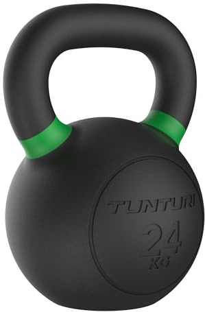 Tunturi Platinum kettlebell en fonte - 24 kg - Application fitness gratuite incluse