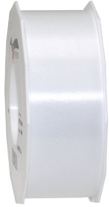Präsent C.E. PATTBERG Geschenkband Weiss, 91 Meter Ringelband 40 mm zum Basteln, Dekorieren & Verpacken von Geschenken zu jedem Anlass