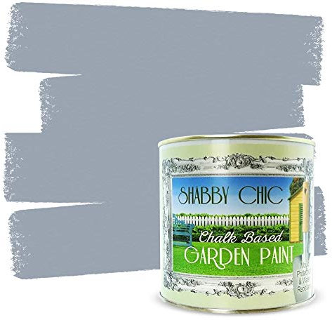 Shabby Chic Chalk Based Garden Paint 1 Litre (French Grey)
