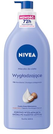 NIVEA Utjämnande kroppsmjölk 72 h berikad med sheasmör med pump 625 ml