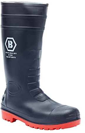 Blackrock Steel Toe Cap Wellies, S5 FO SR Safety Wellington Boots, Mens Womens Rubber PVC Nitrile Boots, Washable, Gardening, Wide Calf, Construction, Work