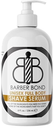 Barber Bond® Premium Siero da barba per tutto il corpo (8 once) Gel da barba trasparente per uomini e donne