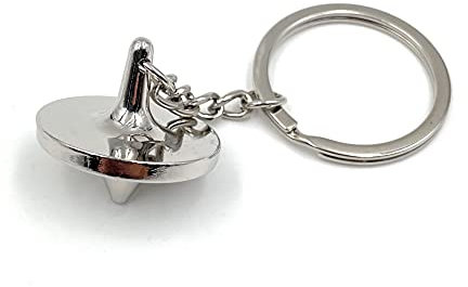 Onwomania - Kreisel Brummkreisel Spielzeug Schlüsselanhänger - Metall Glücksbringer ideal als Geschenk z.B. für den besten Freund, die beste Freundin, Mama - Für Männer, Frauen & Kinder