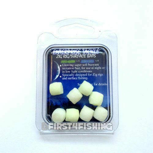 Enterprise Tackle Night Glow Zig Rig Baits - Carp Coarse Surface Fishing Baits
