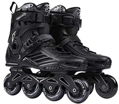 Nobranded Rollschuhe für Kinder und Erwachsene, Schwarz , 39