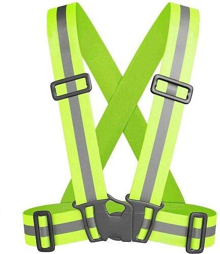 CABLEPELADO - Chaleco de Seguridad Reflectante Unisex - Alta Visibilidad Fluorescente - Ajustable - Deporte - Oficio - Poco Espacio - Cierre Pom - Color Amarillo