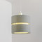 CGC Lighting Deckenleuchte, 2 Ebenen, rund, 26 cm, Schlafzimmer, Wohnzimmer, Grau