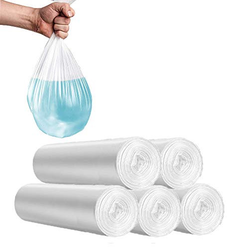 Sacchetti per rifiuti biologici, 30 litri, 100 pezzi, resistenti agli strappi, sacchetti per rifiuti da cucina, 100% compostabili e biodegradabili, in amido di mais