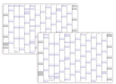 XXXL Wandkalender Special A0 2026 + 2027 nass abwischbar (Format 120 x 80cm) Jahresplaner Wandplaner gerollt mit extra großen Tageskästchen zur optimalen Verwendung