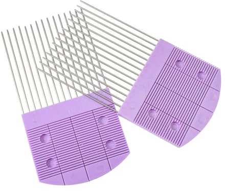 OATIPHO 2pcs Quilling Combs for DIY Paper Craft Compact Paper Holder Weaving Tools for Creative Patterns and Shapes for Craft Enthusiasts and Boys and Girls