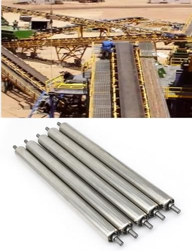 Heavy-Duty Stainless Steel Roller Conveyor 1-Inch Diameter 350mm Length - Ideal for Transport Systems & Lawn Mower Reel Upgrades& Reliable Performance