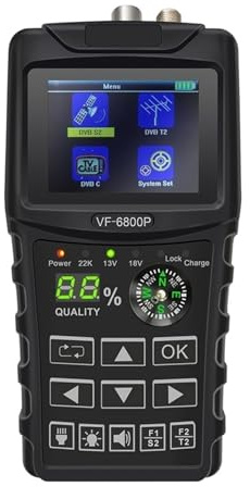 Digital Sat Finder Combo Support DVB T2/S2/C Sat Finder Satellite TV Receiver DVB-T2 Signal Tuner Easy To Use