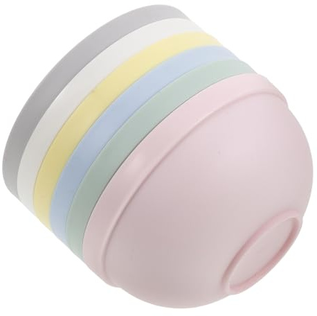 Toyvian Set 6pezzi Ciotole per Colazione in Plastico Riutilizzabile, Scodelle Rotonde Resistenti e Comode per Insalate e Minestre in Famiglia