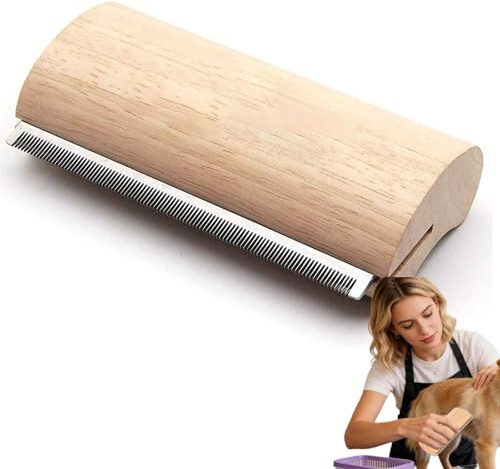 Brosse Clean'Poils, Brosse Clean Poil Chien, Brosse Cheval, éLimine Sous Poil Et Poils Morts, Toilettage Adapté Aux Poils Courts Et Longs, 2 Tailles Disponibles, Pour Chiens, Chats Et Chevaux (Grand)