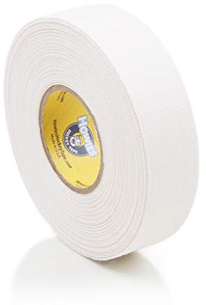 Howies Hockey Tape - 1 Pack White Cloth Stick Tape - 1 x 24 Yards per Roll - Strong, Long-Lasting Grip for Hockey Stick, Lacrosse and Baseball
