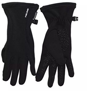 HEAD womens touchscreen running gloves (Black, Small)