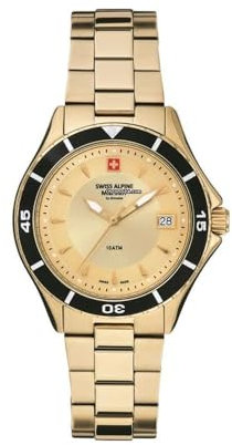 Swiss Alpine Military Damen Uhr Analog Quarz 7740.1111SAM Edelstahl
