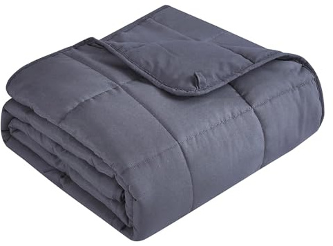 Topcee Weighted Blanket (20lbs 60x80 Queen Size) Cooling Breathable Heavy Blanket Microfiber Material with Glass Beads Big Blanket for Adult All-Season Summer Fall Winter Soft Thick Comfort