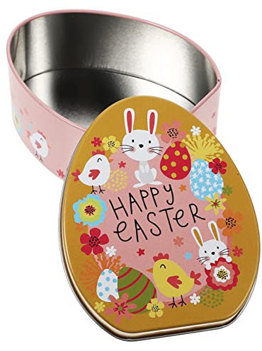 Garneck -süßigkeiten-box Gebäckdose Dekorative Teedose Metall Box Ostern Blechdosen Eisendose Ostertaschen Weihnachtsdeko Ostereier Keksdose Groß Süßigkeiten Box Kind Weißblech
