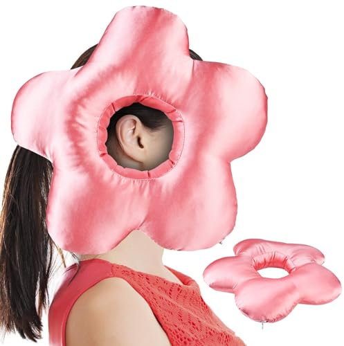 Piercing Kissen mit Loch,Donut Kissen Für Ohr gegen Ohrenschmerzen,Ohrkissen mit Ohrloch,Weiches Piercing Kissen Ohrkissen,Kissen Seitenschläfer,Ohrloch Piercing Kissen zur Schmerzlinderung im Ohr