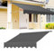 Ersatzstoff für Einziehbare Klemmmarkise, Einziehbare Terrassen Klemm Markise, Rahmenlos, mit PU-Beschichtetem Polyestergewebe(Color:Gray,Size:79 * 63/200 * 160cm)