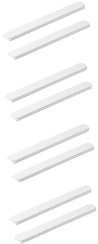 Gadpiparty 4 Paare Schubladenführungen weißer Schminktisch Stanzfreie Schublade Heimzubehör auszugsschienen Drawer Slides Kommode Schubladengleiter Führungsschiene der Schublade die Hüften