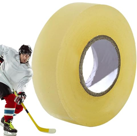 Jingmiger Nastro per Bastone da Hockey, Nastro per Calze da Hockey,Nastro Adesivo Trasparente per Bastone da Hockey su Ghiaccio - parastinchi Multiuso, per Fasce Sportive per Calze ed
