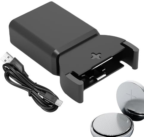 Cargador de pilas de botón – Cargador USB universal con indicador LED, cargador para baterías recargables | Cargador práctico para pilas de botón, perfecto para una carga rápida y segura de tus pilas