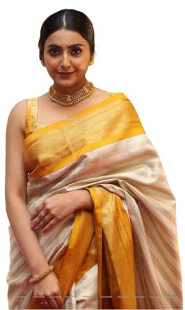 Flosive Women's Jacquard Silk Saree