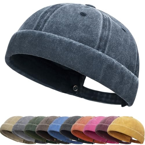 Gorra Docker Hombre Docker Hat Mujer Sombrero Docker para Hombre Talla única Gorros Retro Algodón Ocala Verano Gorra Docker Cierre autoadherente Primavera