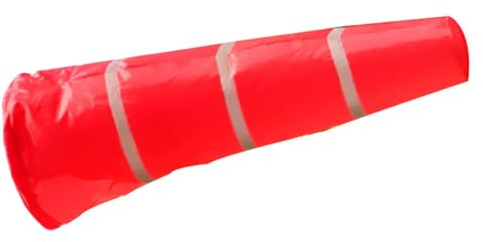 SEWACC Manga de Viento Reflectante a Prueba de Lluvia 150 CM Roja y Cono Colgante Fluorescente para Jardín Patio y Uso Exterior Bolsa Dirección del Viento Resistente
